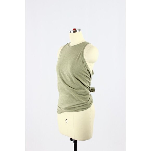 LULULEMON All Tied Up Grape Leaf Green Pima Cotton Tie Back Tank Top, Size 4 - Picture 8 of 13